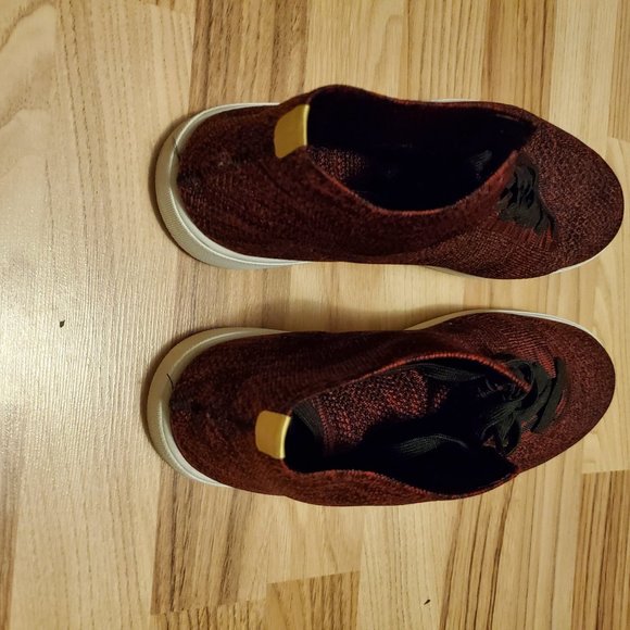 Zara Men Red Technical Fabric high top Sneakers - Picture 3 of 5